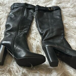 FlavioCastelliani 4 inch real leather moto boots